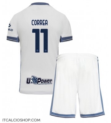 Inter Milan Joaquin Correa #11 Seconda Maglia Bambino 2024-25 Manica Corta (+ Pantaloni corti)